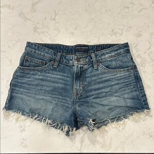 Lucky Brand The Cut Off Women's Frayed Hem Jean Shorts Size 6 / 28